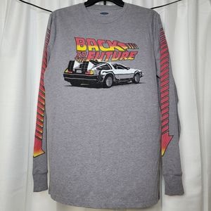 Gray Back to the Future long sleeve